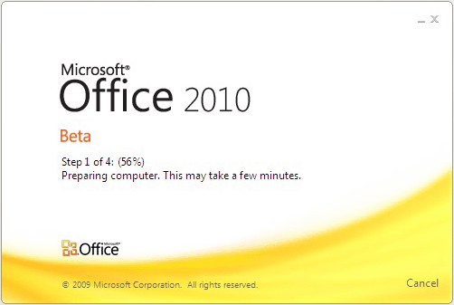 Office 2010 Starter Boot