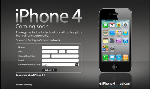 Pendaftaran Minat iPhone4