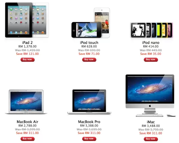 Apple Menawarkan Diskaun Untuk iPad, iPod Touch, MacBook 