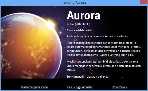 Firefox Aurora BM