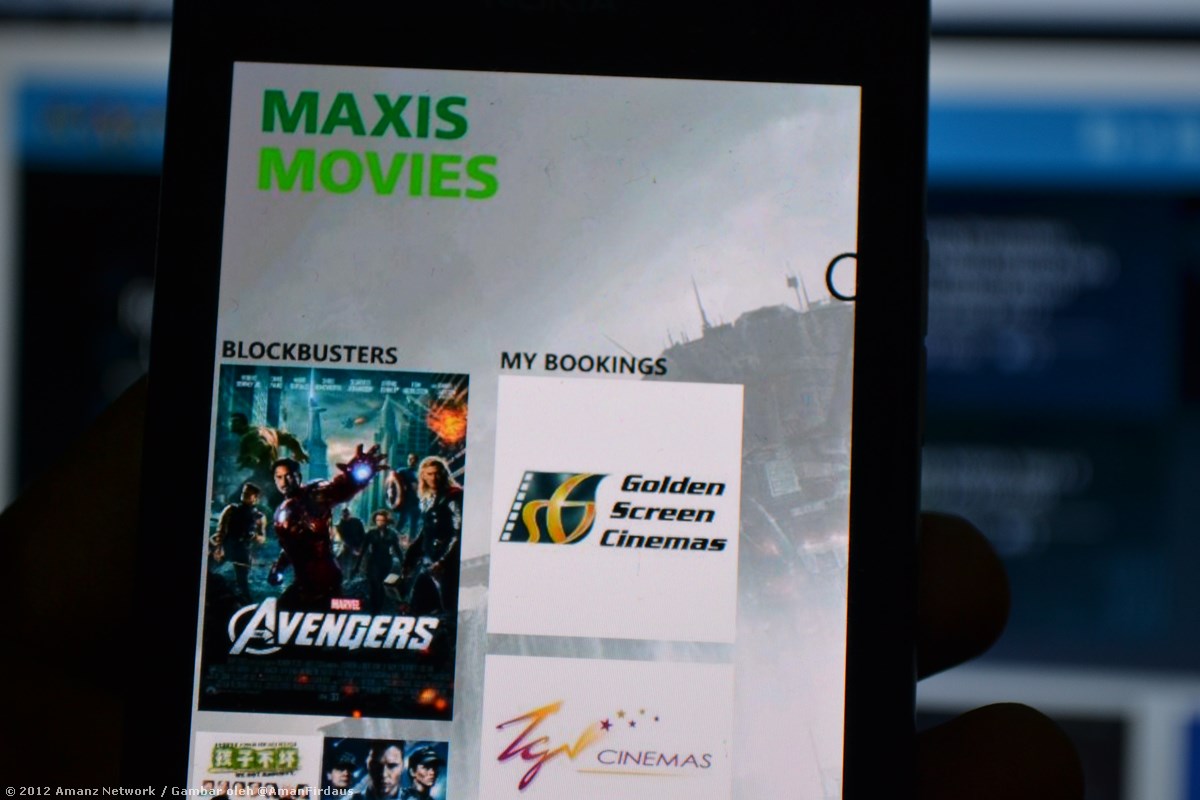 Aplikasi Maxis Movies Untuk Windows Phone 8 Memudahkan Tempahan Tiket Wayang