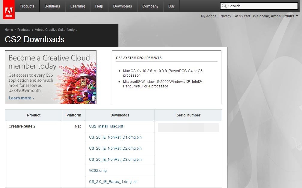 Adobe CS2 Download