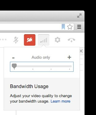 Kawalan Slider - Google+ Hangout