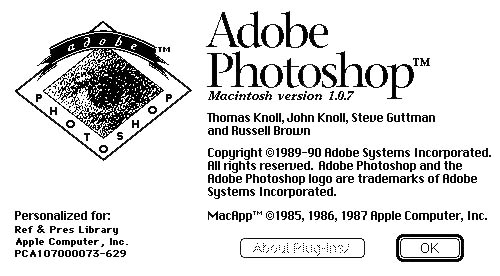 Adobe Photoshop 1.0.7
