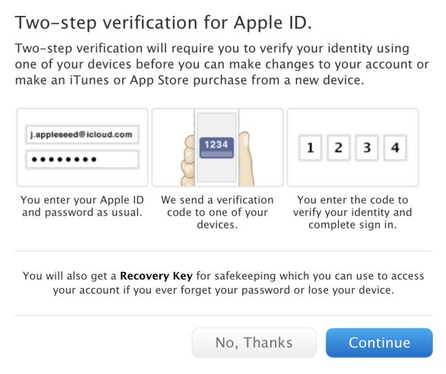 Apple ID - Pengesahan Dwi-Faktor