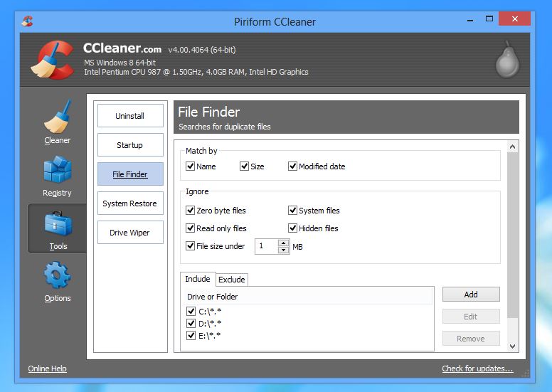 CCleaner 4.0