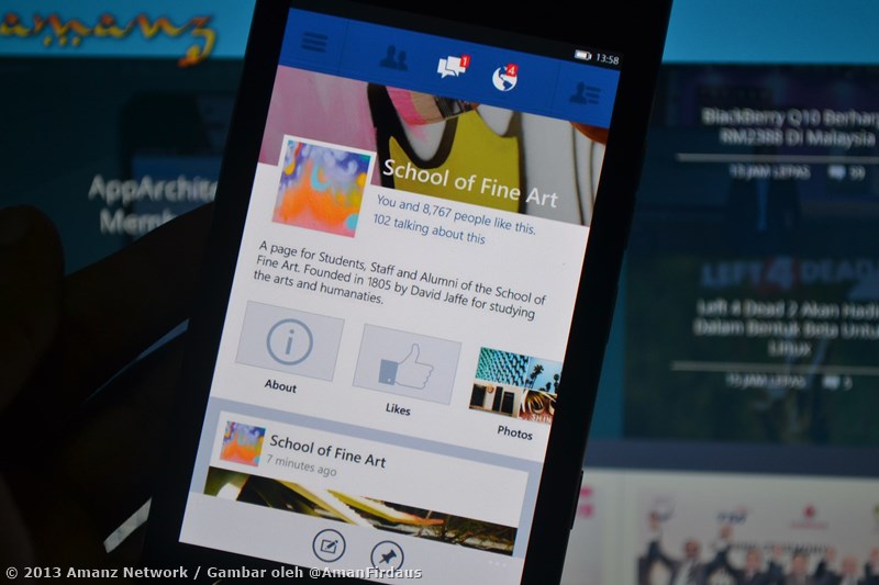 Facebook Beta - Windows Phone