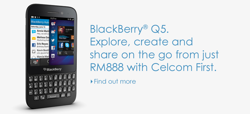 Celcom BlackBerry Q5