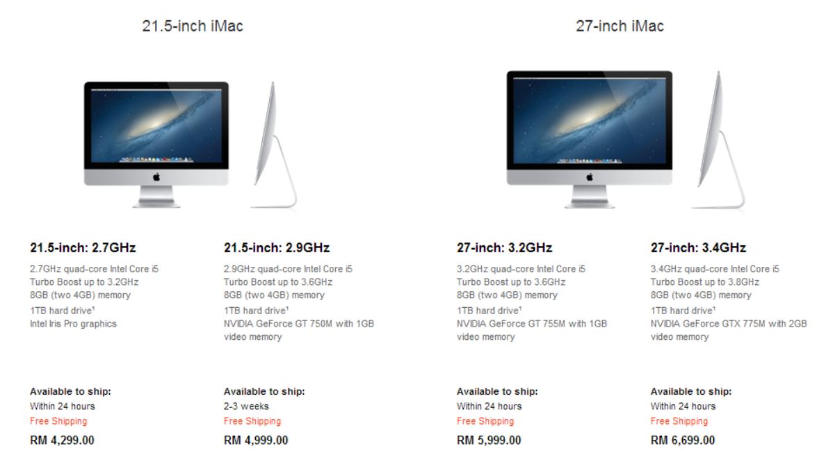 Apple iMac Haswell