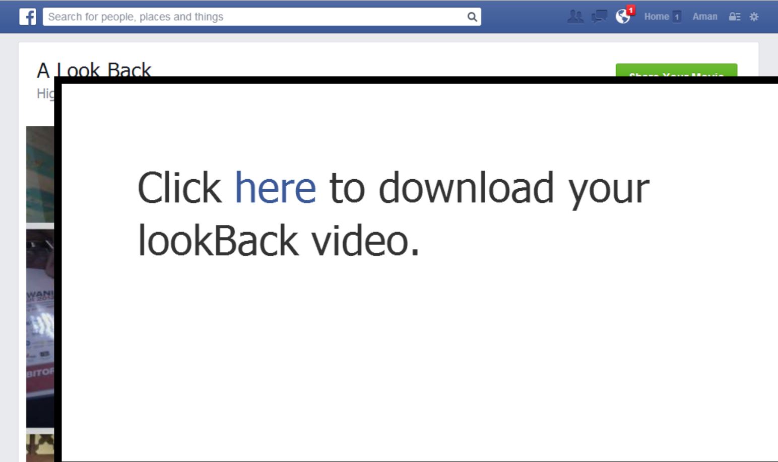 Facebook LookBack Download