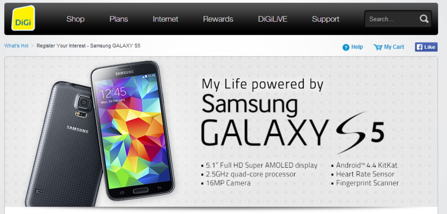 DiGi Samsung Galaxy S5