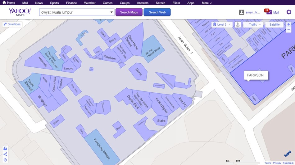 Yahoo! Maps Indoor