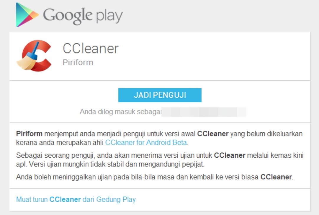 CCleaner Android Beta
