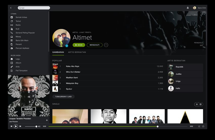 Spotify Baru - Desktop