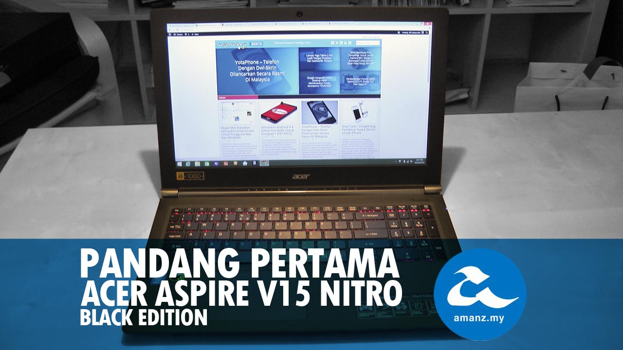 Pandang Pertama Acer Aspire V 15 Nitro Black Edition