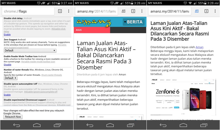 Chrome Reader Mode