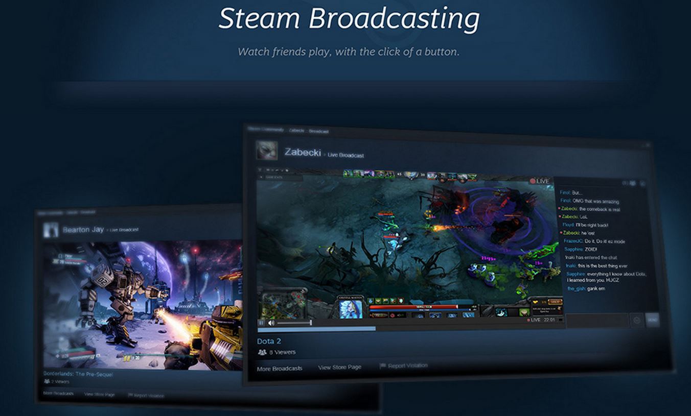 Steam Broadcasting