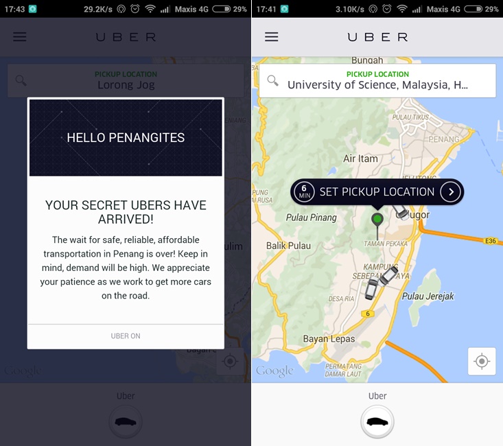 Uber Pulau Pinang