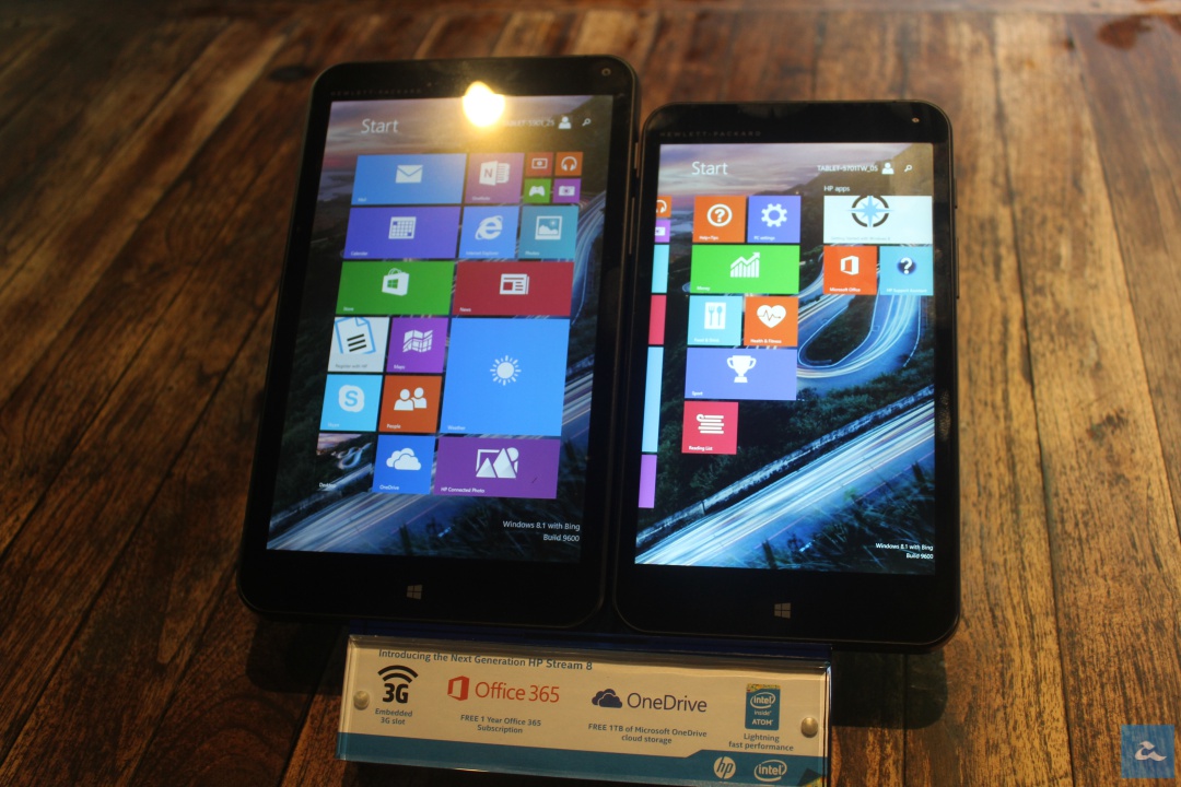 HP Melancarkan HP Stream 7 dan Stream 8 – Tablet Berasaskan Windows 8.1 Dan Cip Intel Atom