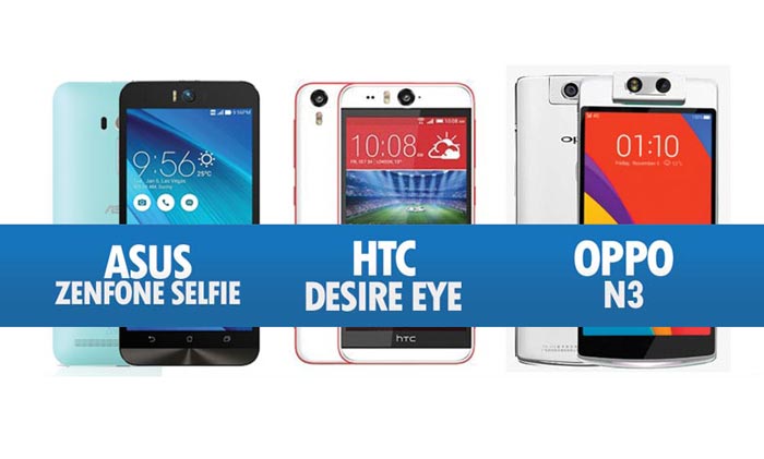 Perbandingan Asus Zenfone Selfie, HTC Desire Eye Dan Oppo N3