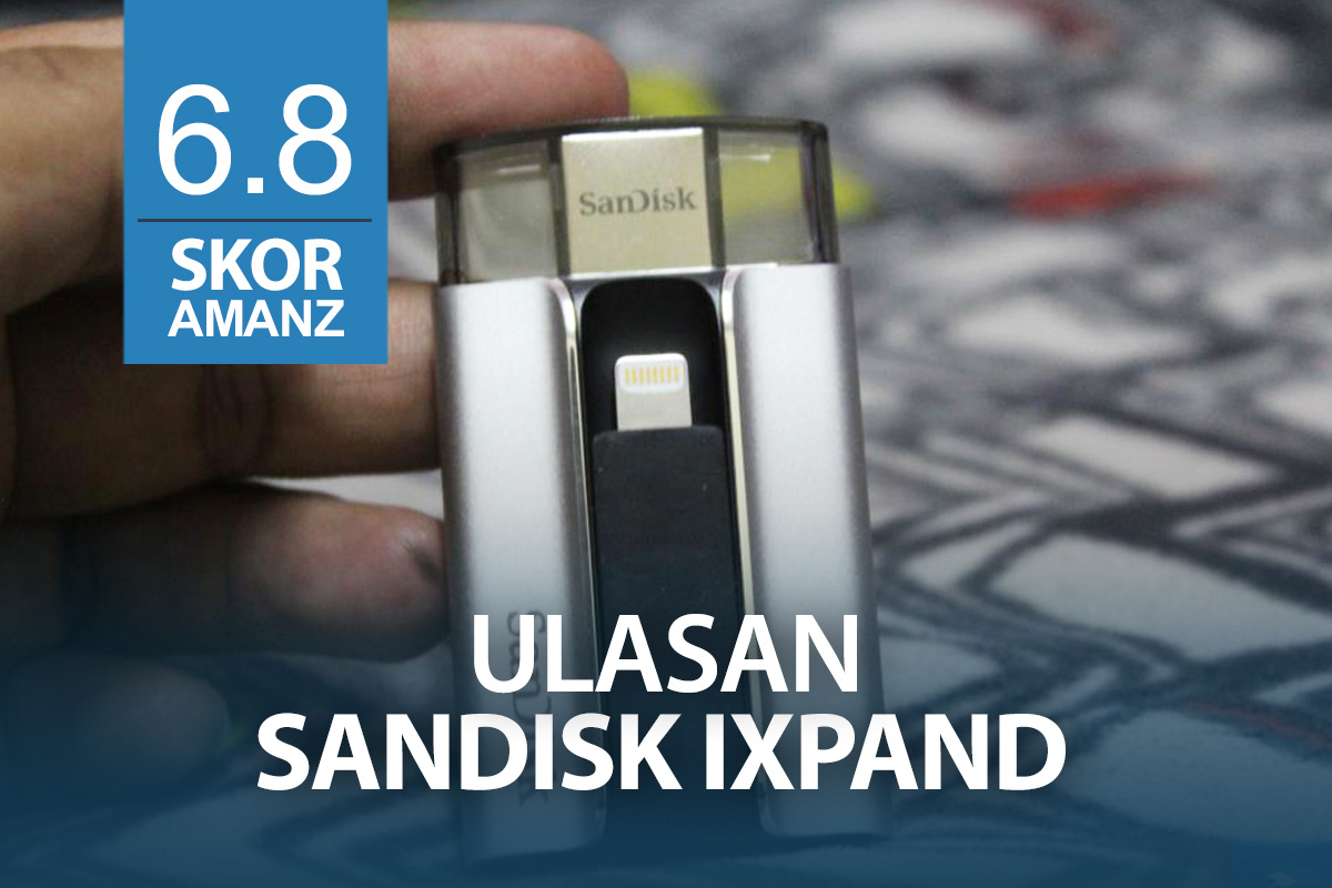 Ulasan: Pemacu USB SanDisk iXpand Flash Drive