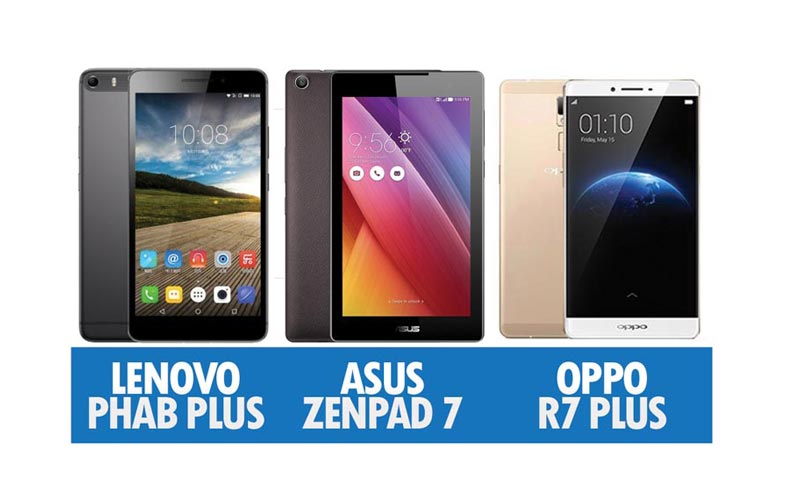 Perbandingan Lenovo PHAB Plus, Asus Zenpad 7 & Oppo R7 Plus