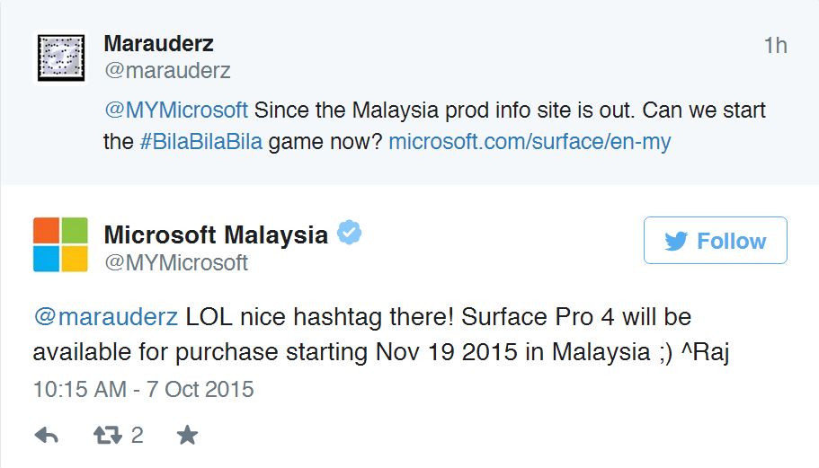 Surface Pro 4 malaysia