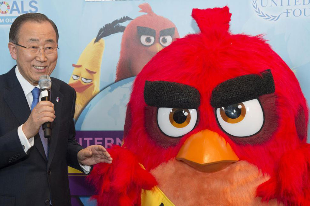 Watak Angry Birds Dilantik Oleh PBB Menjadi Duta Hari Kegembiraan Dunia