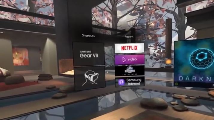 Antaramuka Oculus Home Untuk Gear VR Dikemaskini