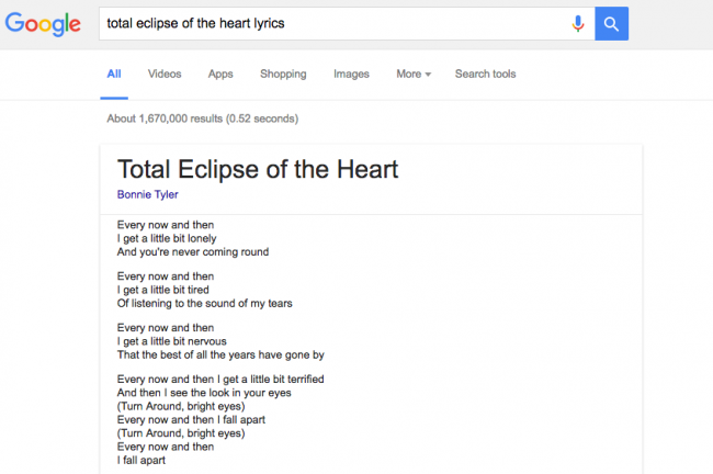 Google Lirik Lagu