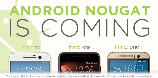 HTC Android Nougat