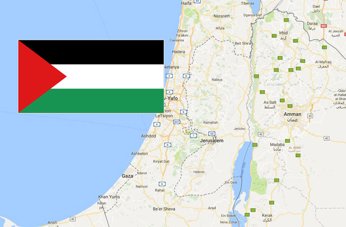Peta dunia palestin
