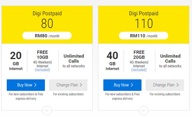 Tiga Pelan Baru Digi Postpaid Diperkenalkan – Bermula Dengan Penawaran 10 GB Data Pada Harga RM50