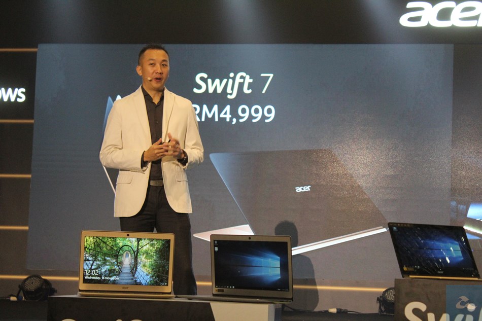 Acer Memperkenalkan Komputer Riba Ternipis, Swift 7 – Berharga RM4999