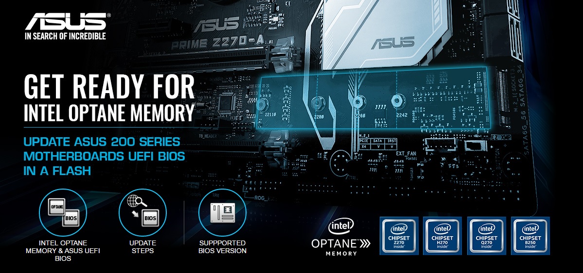 Papan Induk Intel Kaby Lake Dari ASUS Menerima Kemaskini BIOS Untuk Sokongan Storan Intel Optane