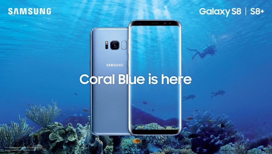 Galaxy S8 Coral Blue
