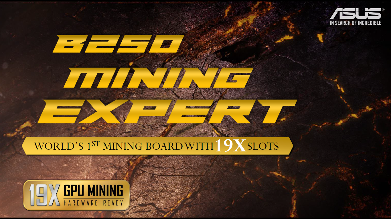 ASUS Mengumumkan Papan Induk ASUS B250 Expert Mining – Hadir Dengan 19 Slot PCIe Untuk Pelombong Kriptowang