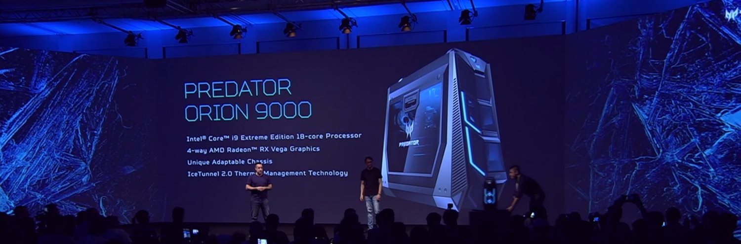 Acer Predator Orion 9000 – Komputer Berkuasa Dengan CPU Intel Core i9 Dan Sehingga Empat Kad Grafik