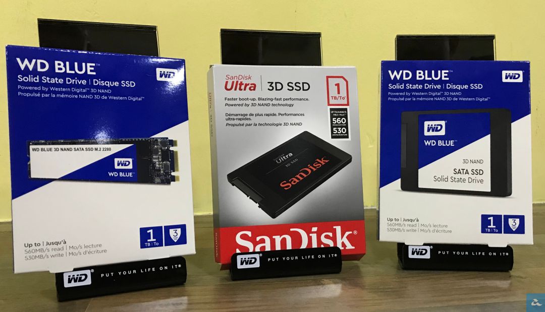 WD Blue 3D SSD & Sandisk Ultra 3D SSD Mula Dijual Di Malaysia