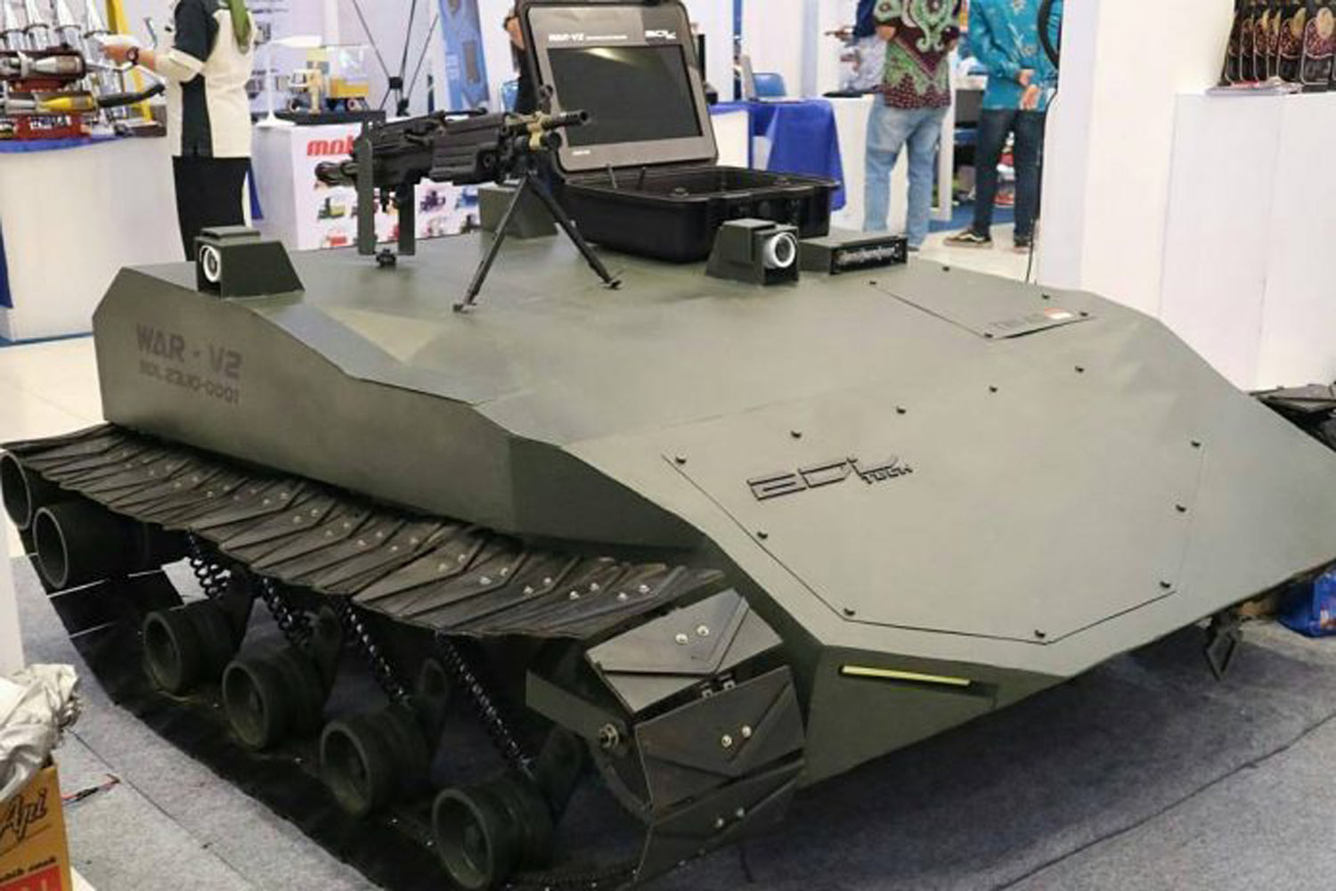 WAR-V2 Diperlihatkan – Dron Kenderaan Darat Modular Buatan Indonesia