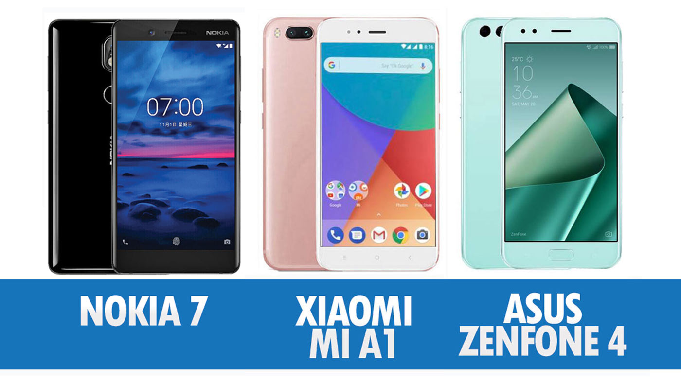 Perbandingan Nokia 7, Xiaomi Mi A1 Dan Asus Zenfone 4