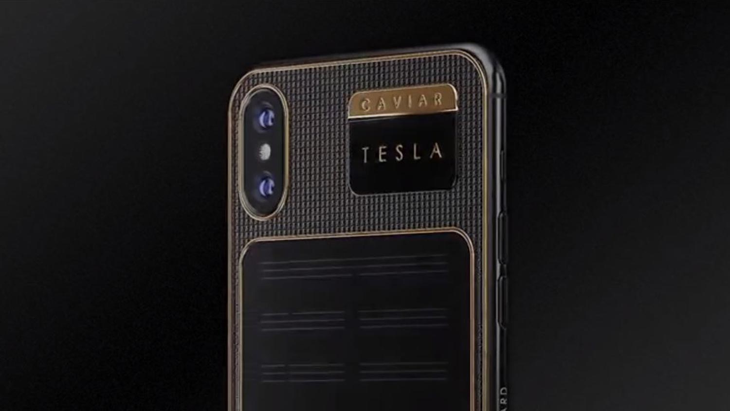 Caviar iPhone X Tesla Dilancarkan Dan Dilengkapi Panel Solar Terbina