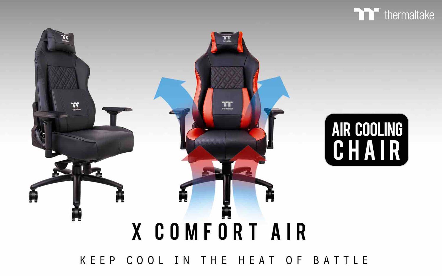 Thermaltake Melancarkan Kerusi Dengan Sistem Penyejuk X Comfort Air