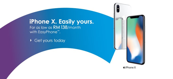 Dapatkan iPhone X Menerusi Tawaran Termudah Dengan EasyPhone Dari Celcom