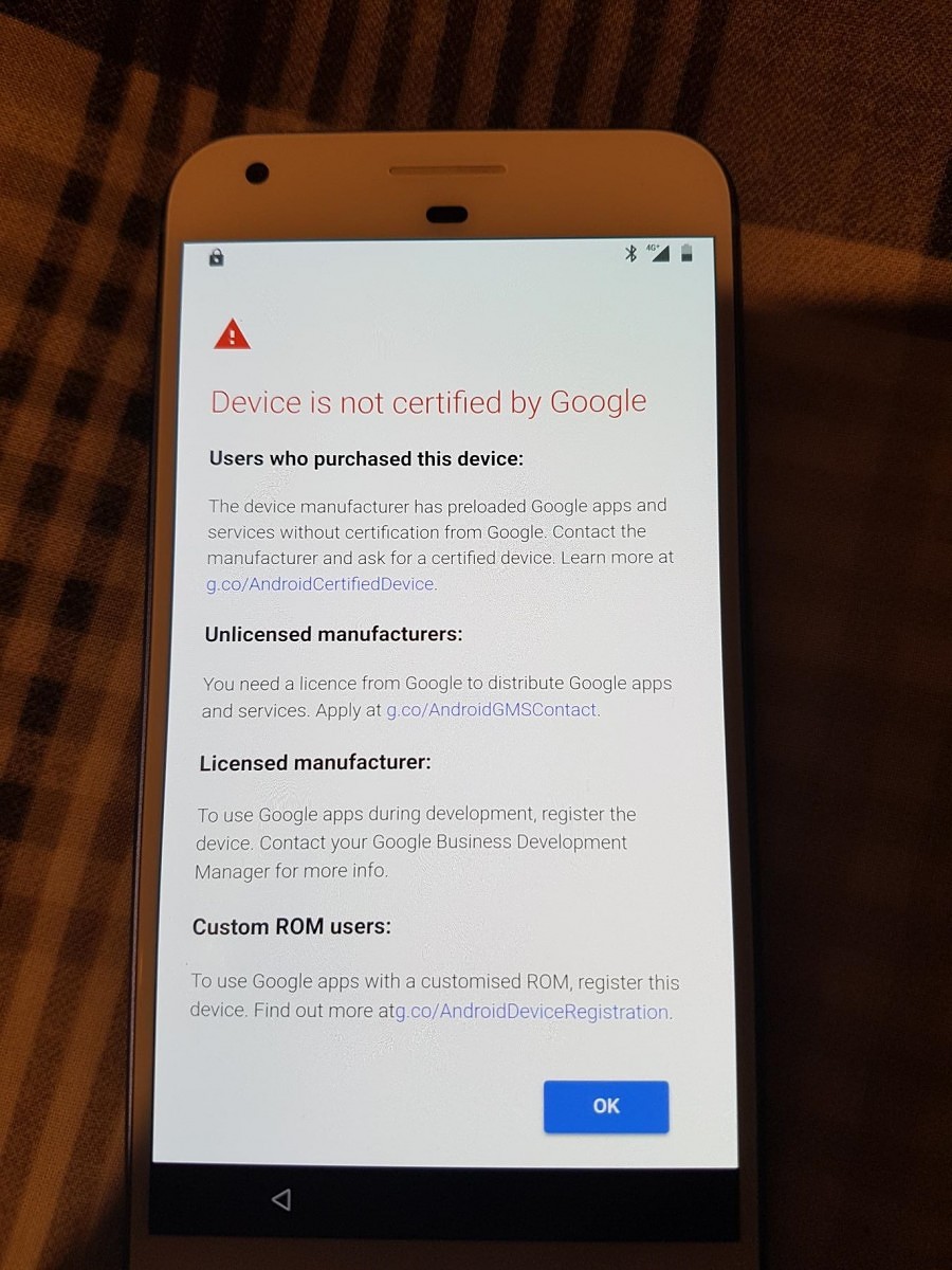 Google Play Uncertified Rotated