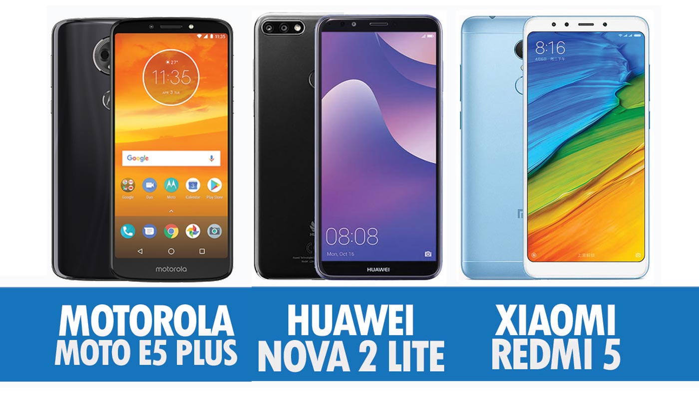 Perbandingan Motorola Moto E5 Plus, Huawei Nova 2 Lite Dan Xiaomi Redmi 5