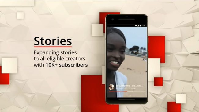 YouTube Stories