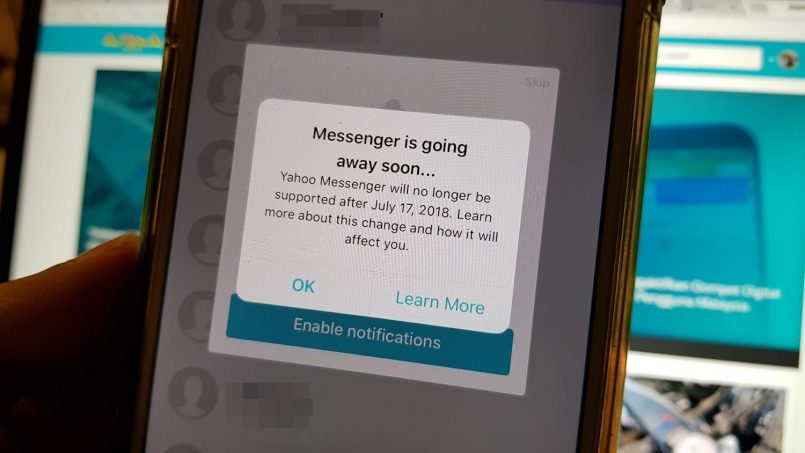 Yahoo! Messenger Akan Ditamatkan Pada 17 Julai 2018