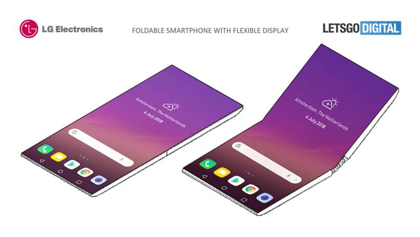 LG Mempatenkan Sebuah Lagi Rekaan Telefon Dengan Skrin Boleh Lipat
