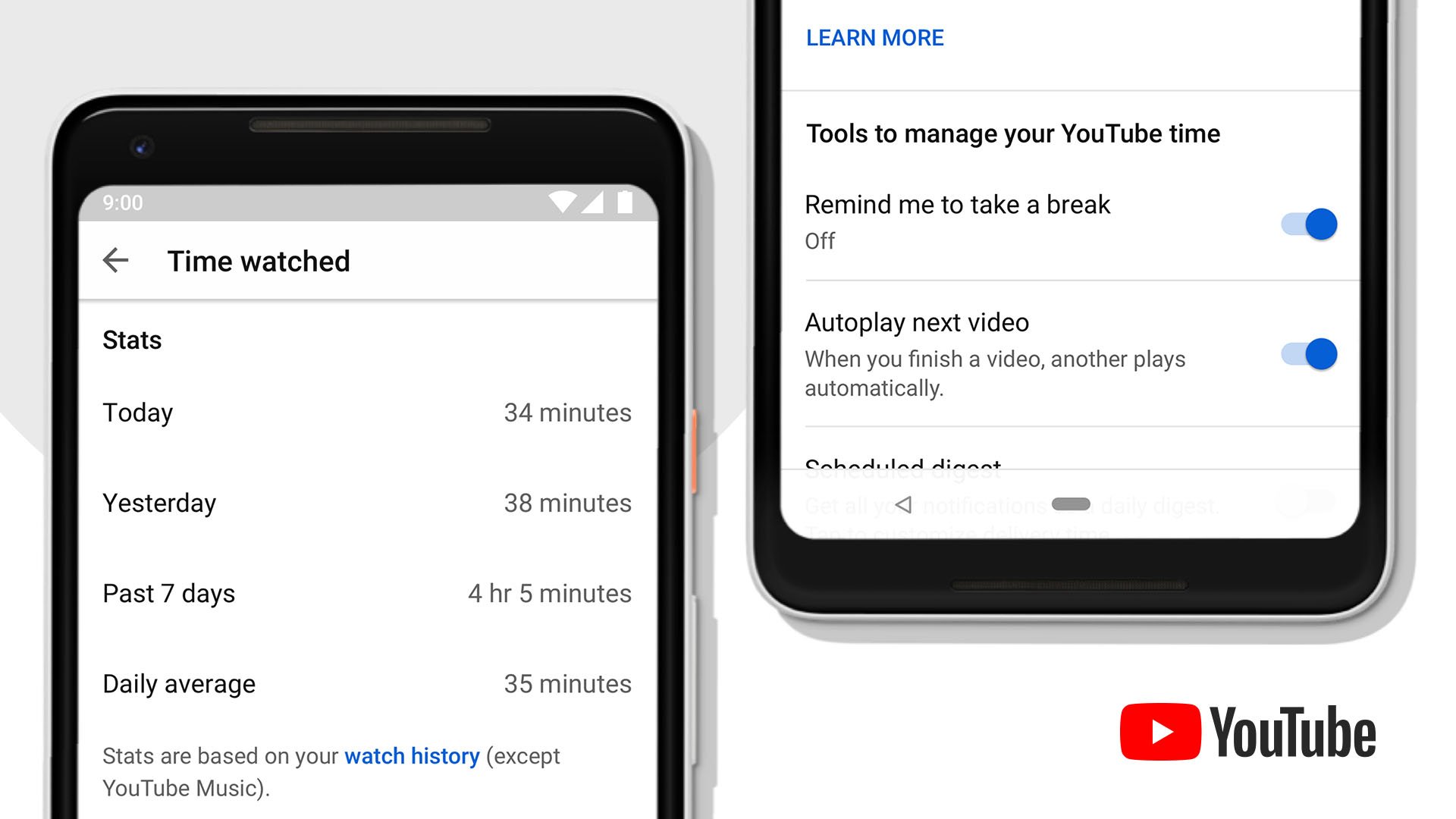 Aplikasi YouTube Kini Menyokong Digital Wellbeing – Memaparkan Masa Yang Dihabiskan Menonton Video